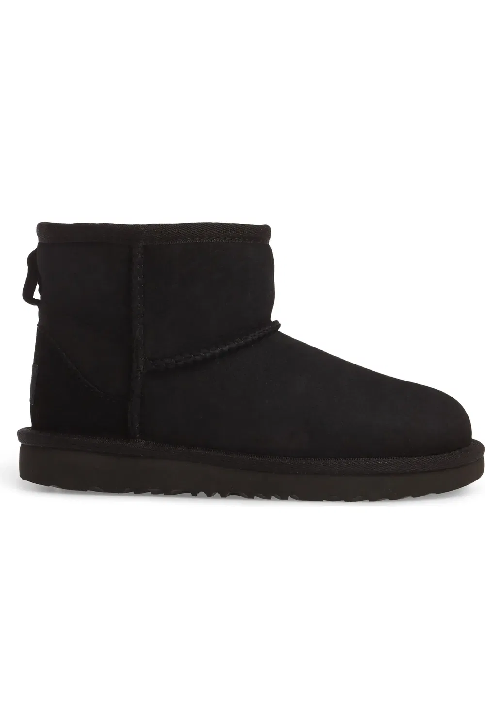 Детские ботинки водонепроницаемые с овчиной Classic Mini II UGG, черный — фото 3