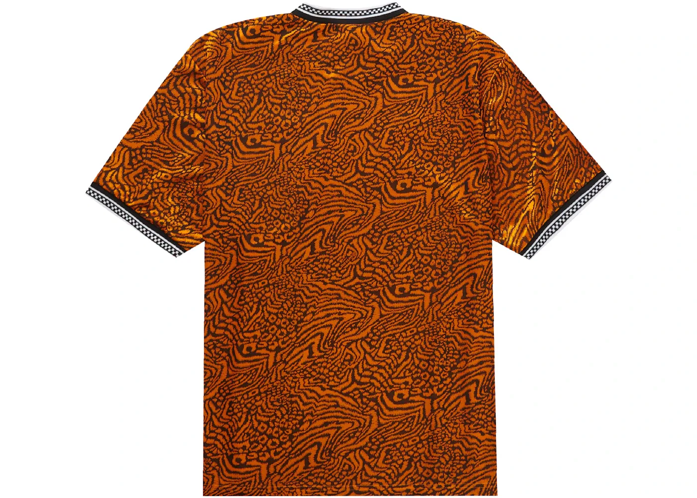 Мужская футбольная футболка с принтом Supreme Umbro Jersey, Orange — фото 2