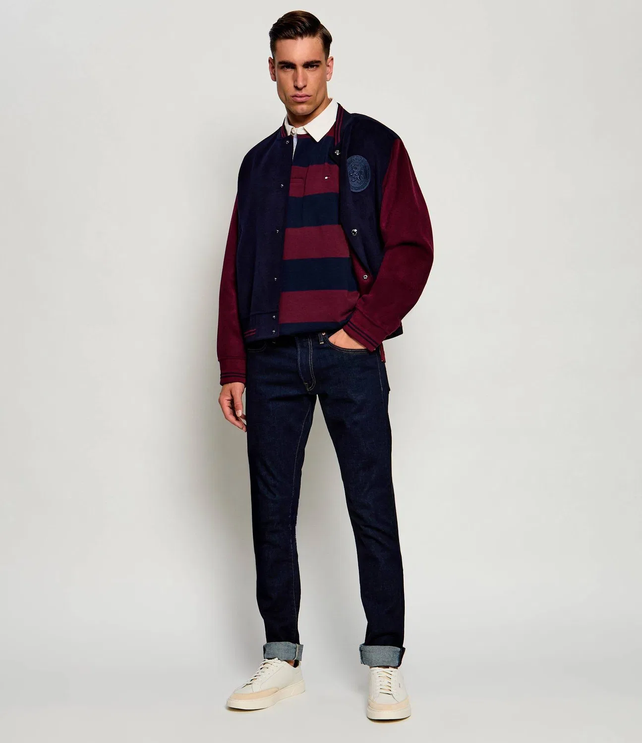 Поло с длинным рукавом Polo Essential Tommy Hilfiger, Bordeaux — фото 2