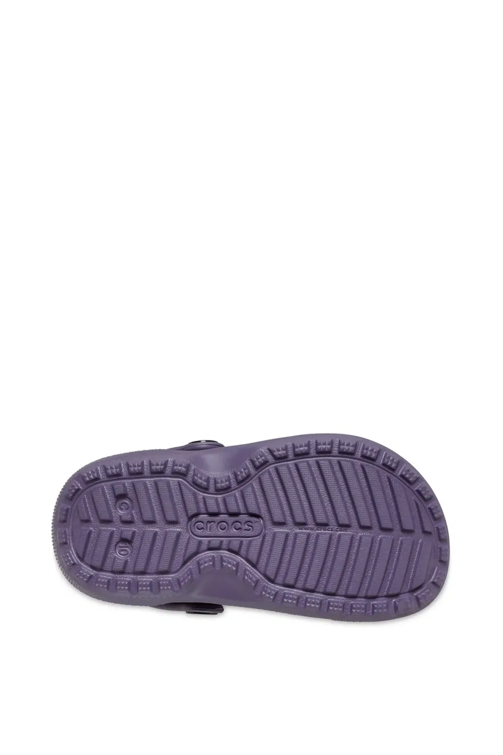 Детское классическое сабо на подкладке Crocs, Purple — фото 4