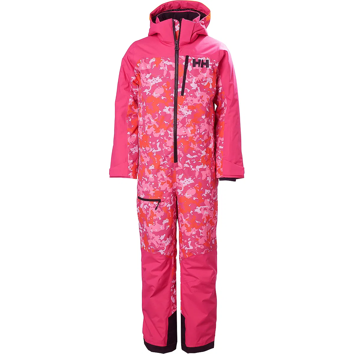 Детский комбинезон для мальчиков с принтом Jr Fly High 2.0 Skisuit Helly Hansen, Dragon Fruit Splash Camo Aop — фото 3