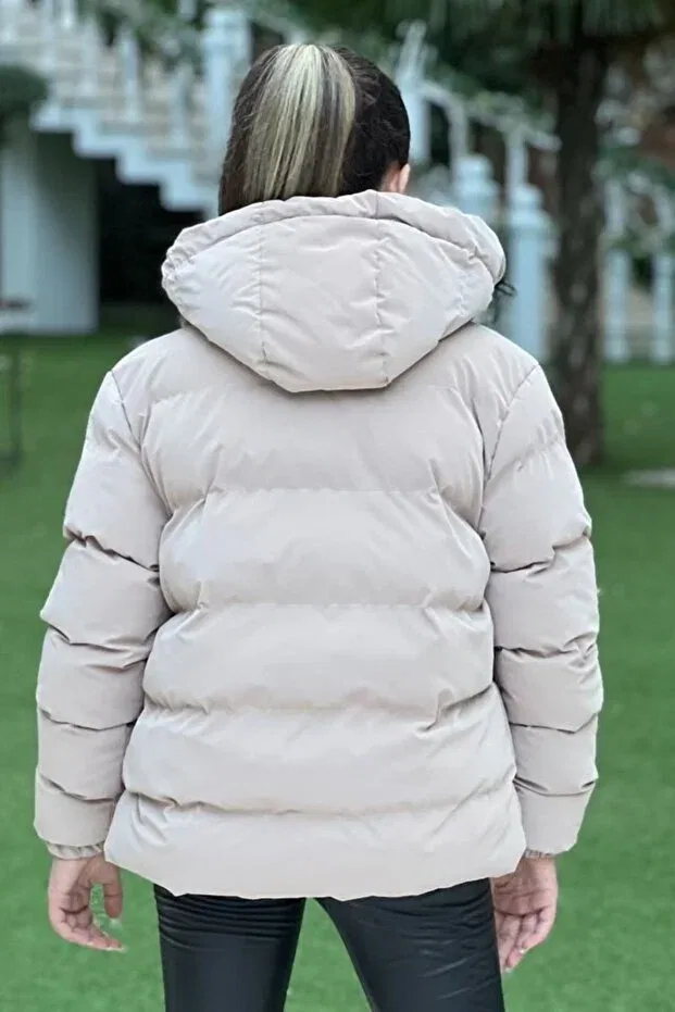 Детское пальто для девочек пуховое Pina Kids, Beige — фото 2