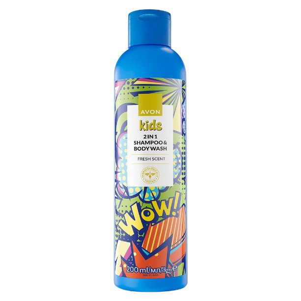 

Avon Kids WOW Fresh Scent 2в1 шампунь и гель для душа - 200 мл