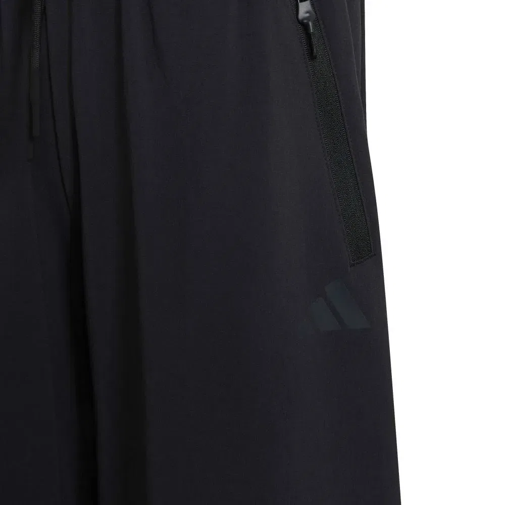 Детские спортивные штаны свободного кроя Z.N.E. Woven Travel Track Adidas, Black — фото 3