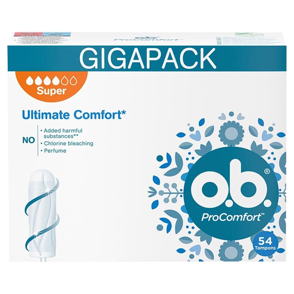 

O.B. ProComfort Super гигиенические тампоны, 54 шт.