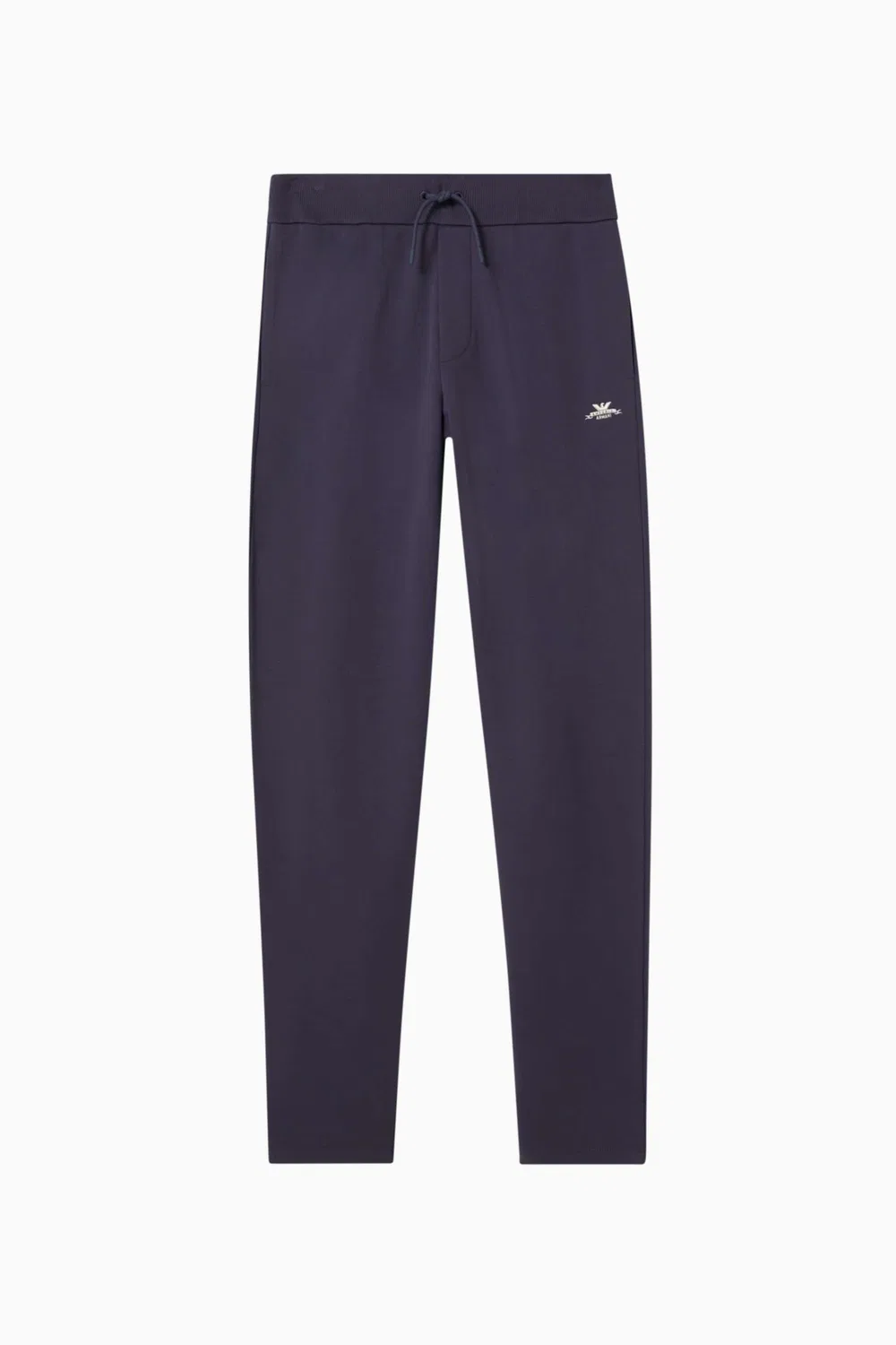 Брюки хлопковые с логотипом Emporio Armani, фиолетовый