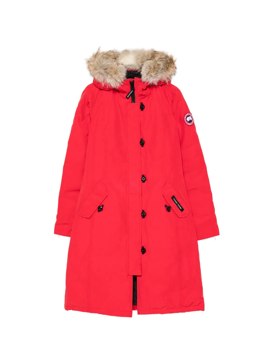 Парка Brittania с капюшоном Canada Goose Kids, красный