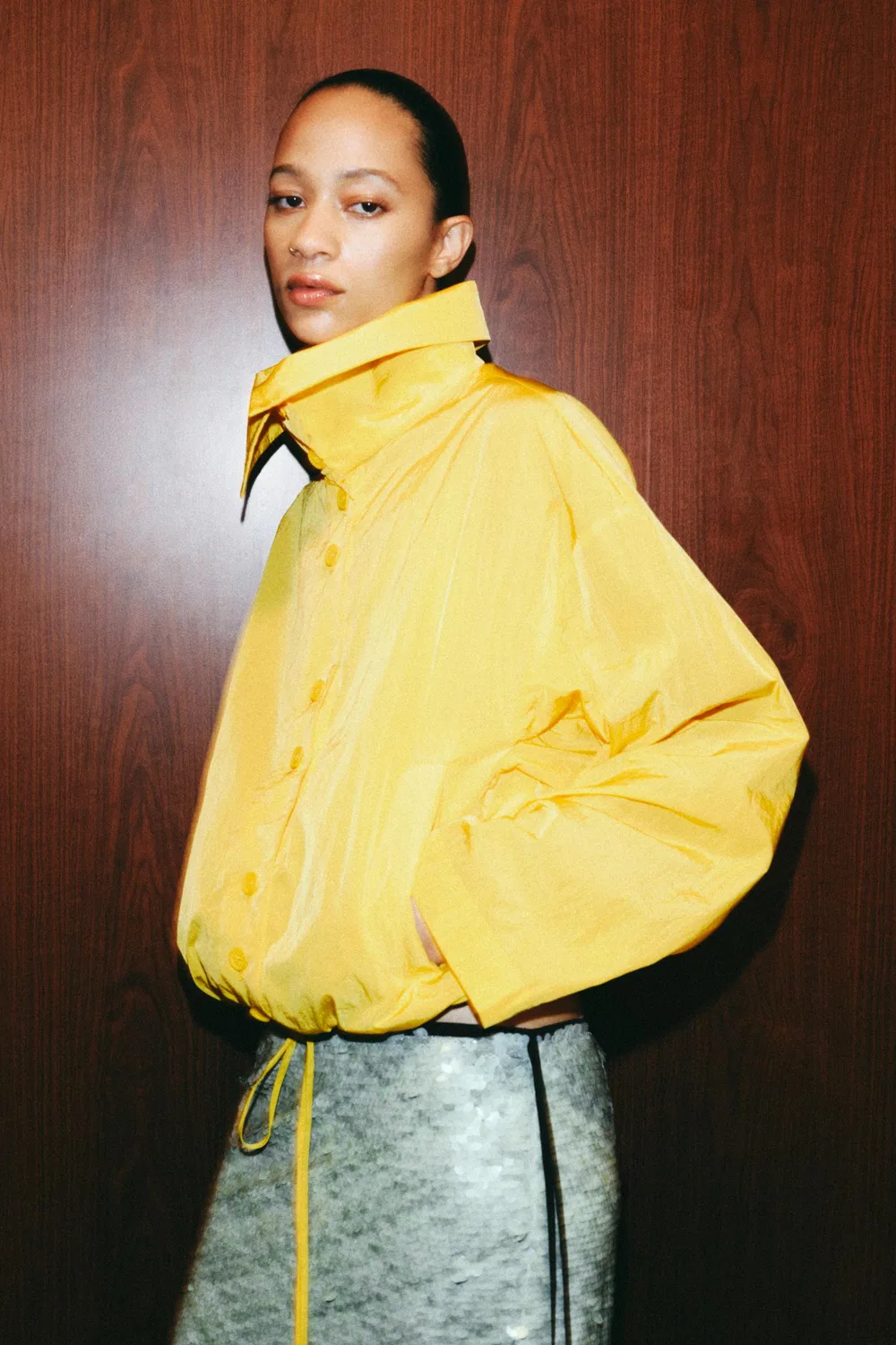 Куртка-бомбер с воротником-стойкой из коллекции ZW ZARA, Yellow — фото 2