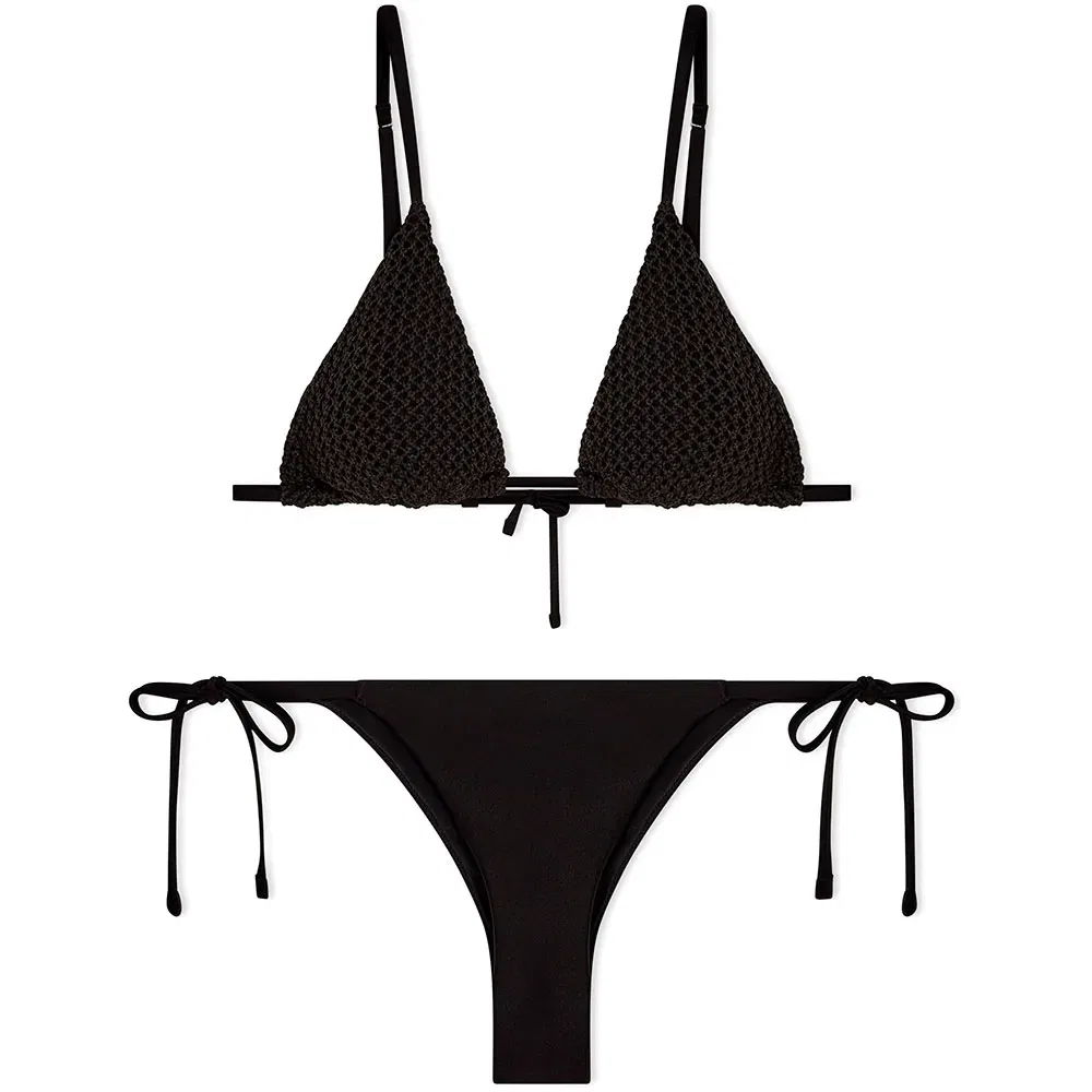 Женское бикини с чашками Emporio armani, Black — фото 3