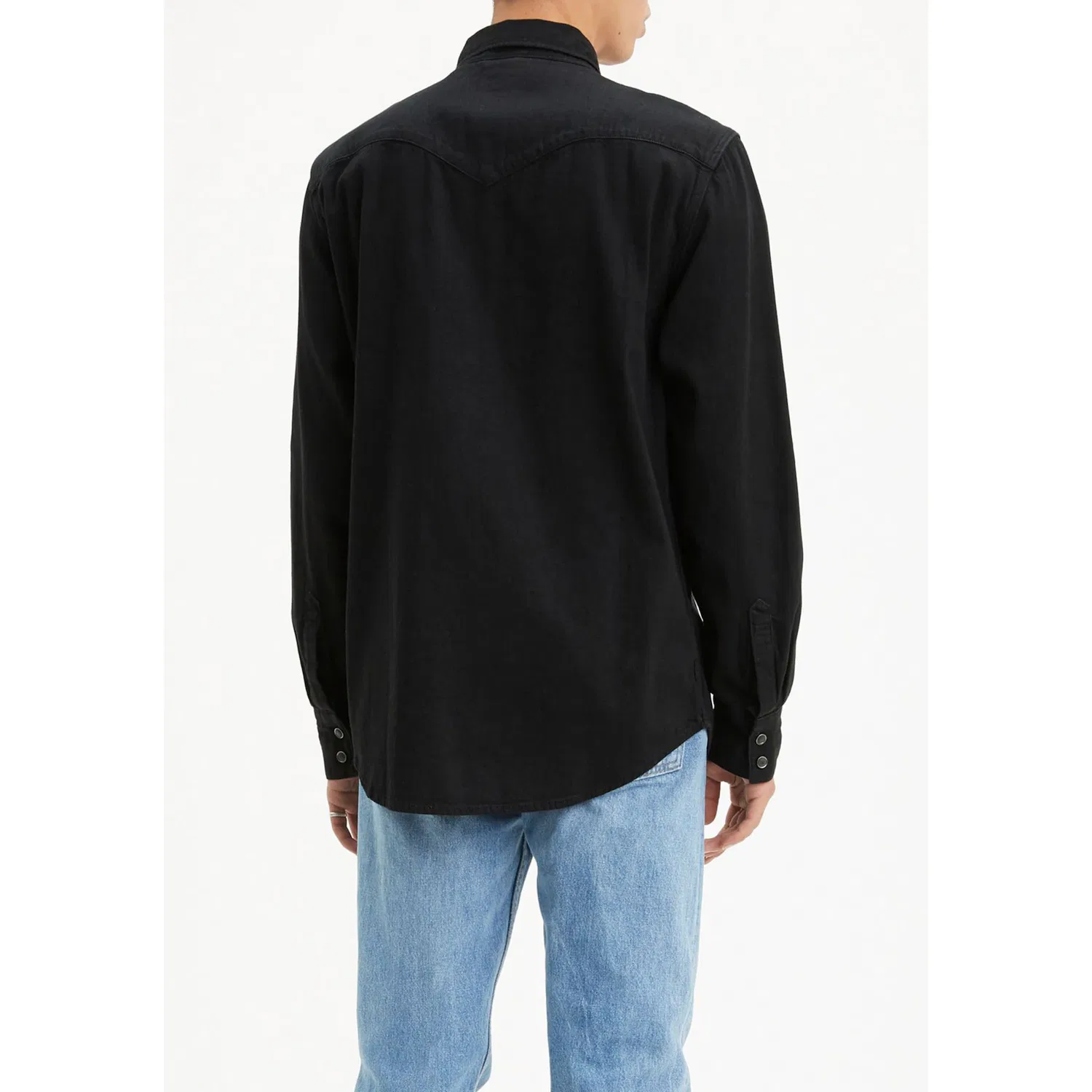 Мужская джинсовая рубашка с длинным рукавом Levi's, Black Denim — фото 2