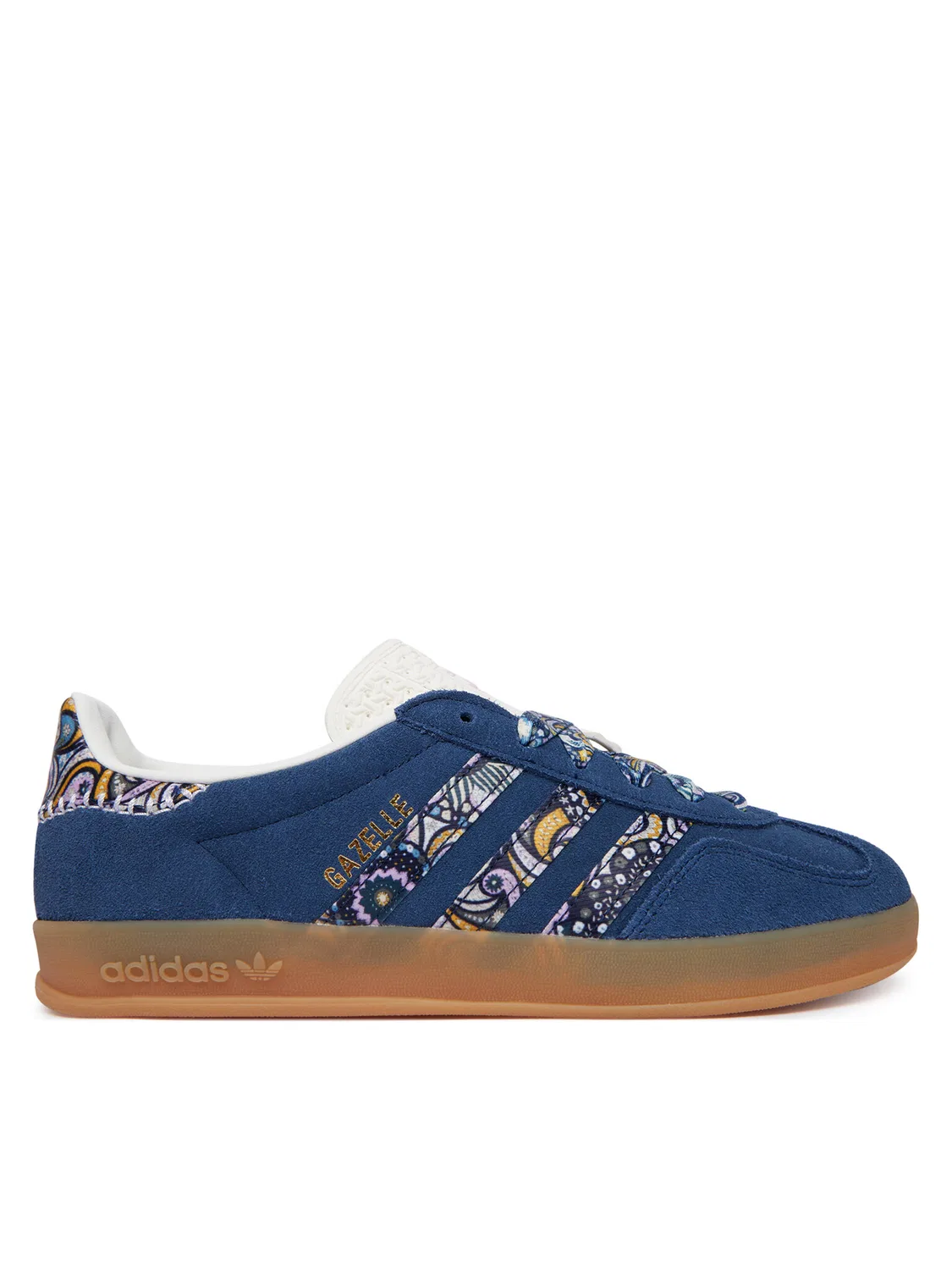 Кроссовки для девочки Liberty London Gazelle Indoor Adidas, темно-синий — фото 2