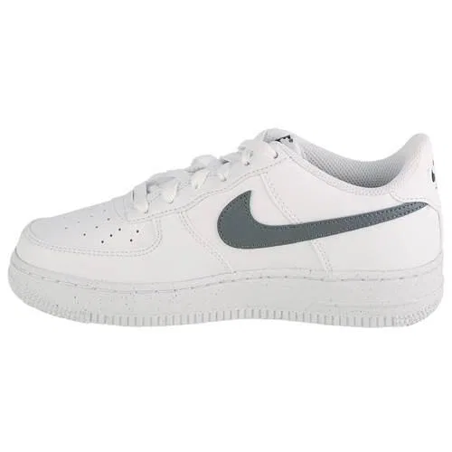 Детские кроссовки с кожаным верхом Nike Air Force 1 Impact Next Nature, Weiss — фото 2