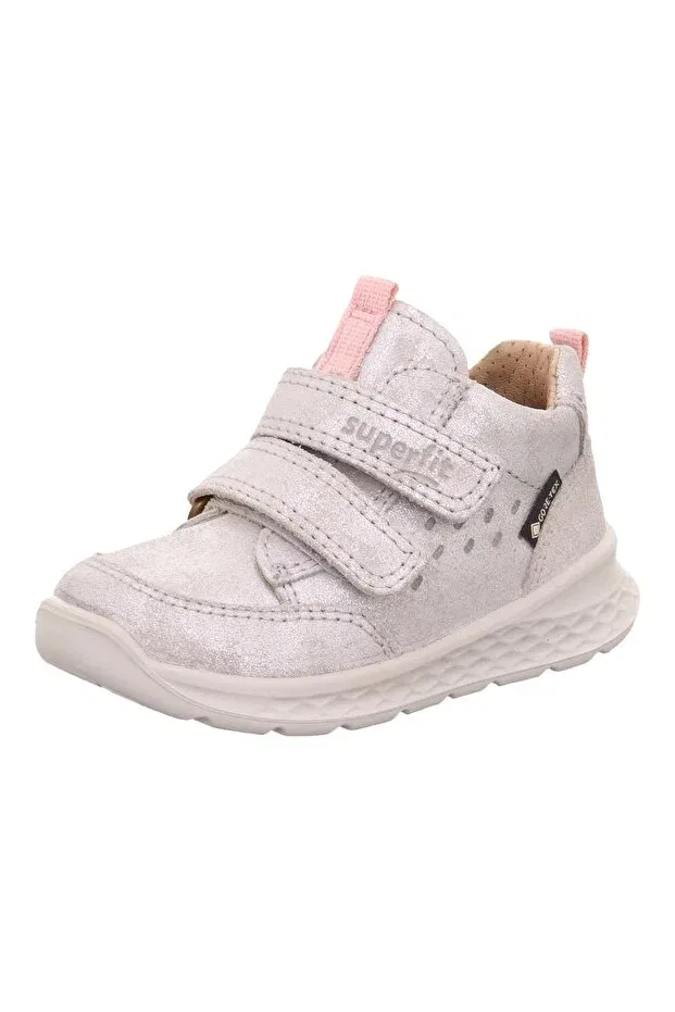 Детские ботинки для девочек водонепроницаемые Breeze goretex girl's boots Superfit, Silver — фото 2