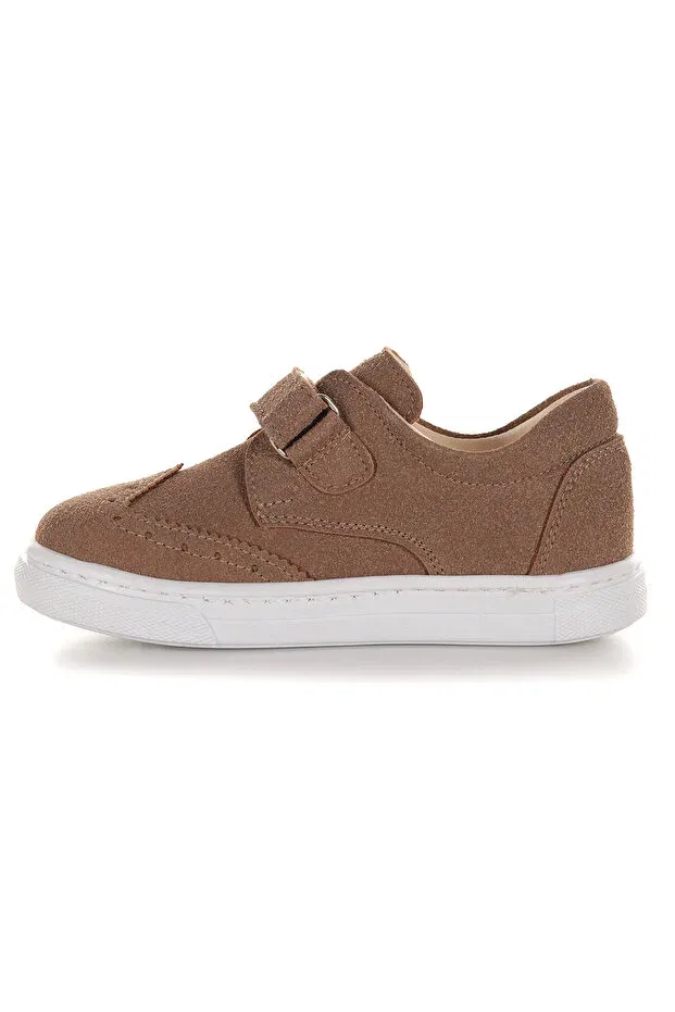 Детские кроссовки для мальчиков на липучке Richie Kiko Kids, Sand — фото 4