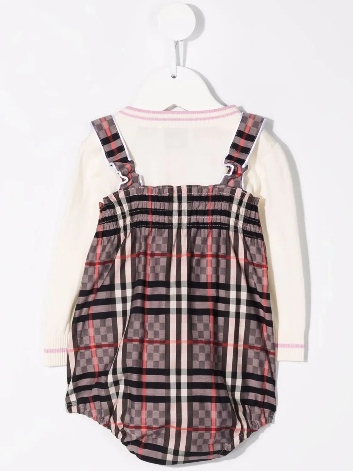 Комбинезон с узором Burberry, розовый — фото 4