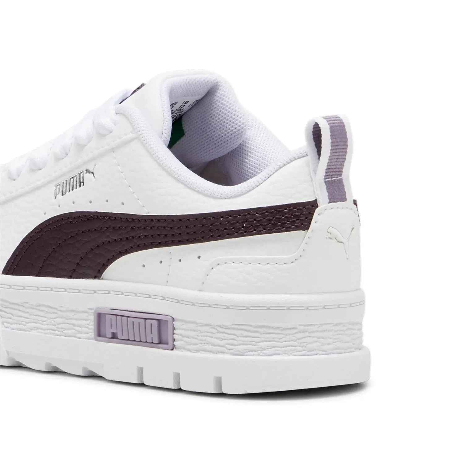 Детские кроссовки с верхом из искусственной кожи Mayze Lth Puma, Weiss — фото 4