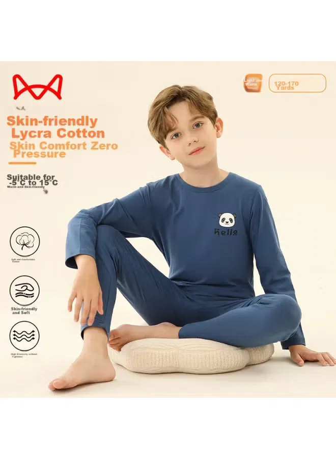 Термобелье детское с длинным рукавом комплект Cotton and Wool Miiow