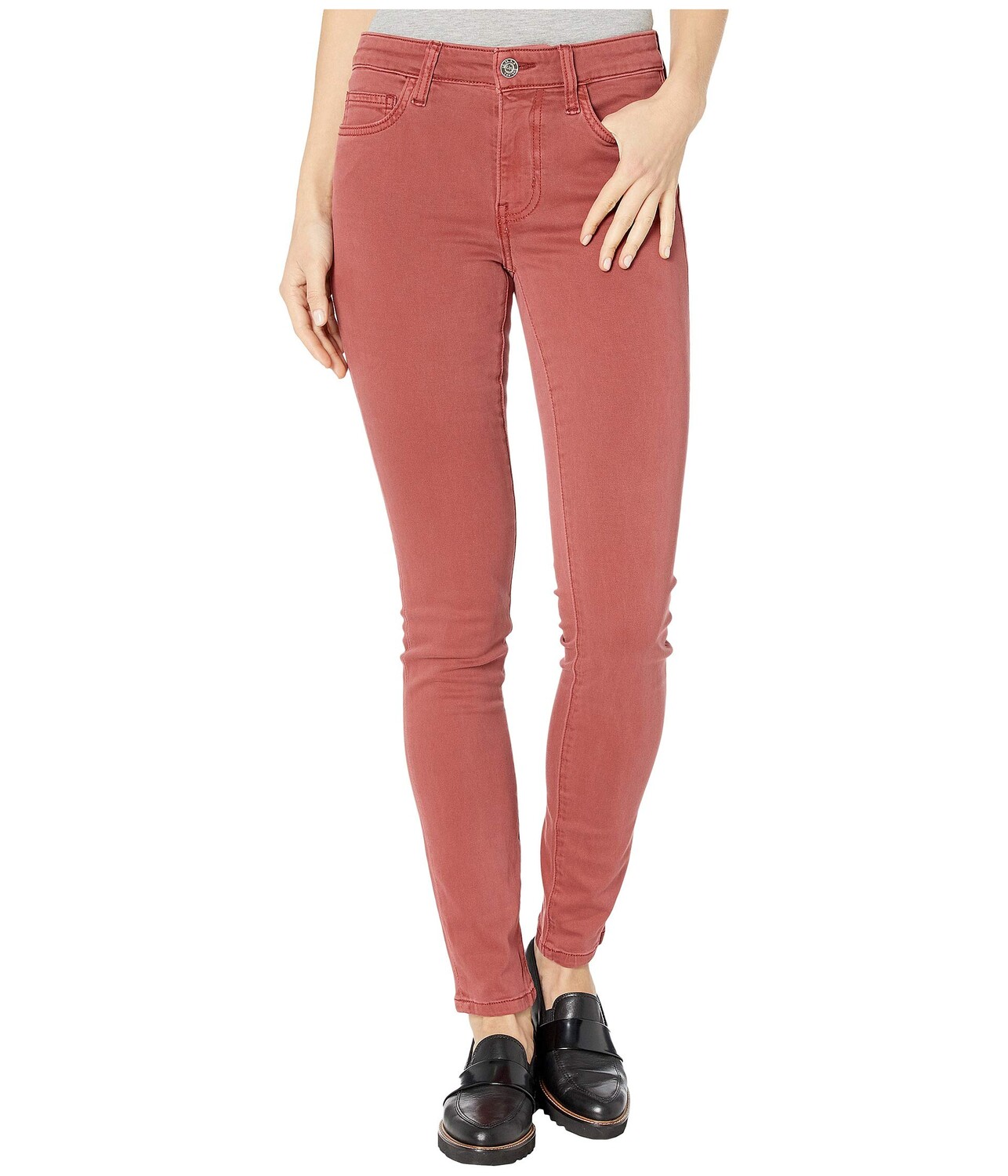 

Джинсы CURRENT/ELLIOTT, The Original Stiletto in Washed Berry