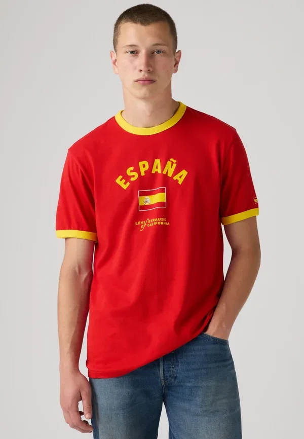 Футболка с принтом "футбольный рингер" Levi'S, мультиколор — фото 3