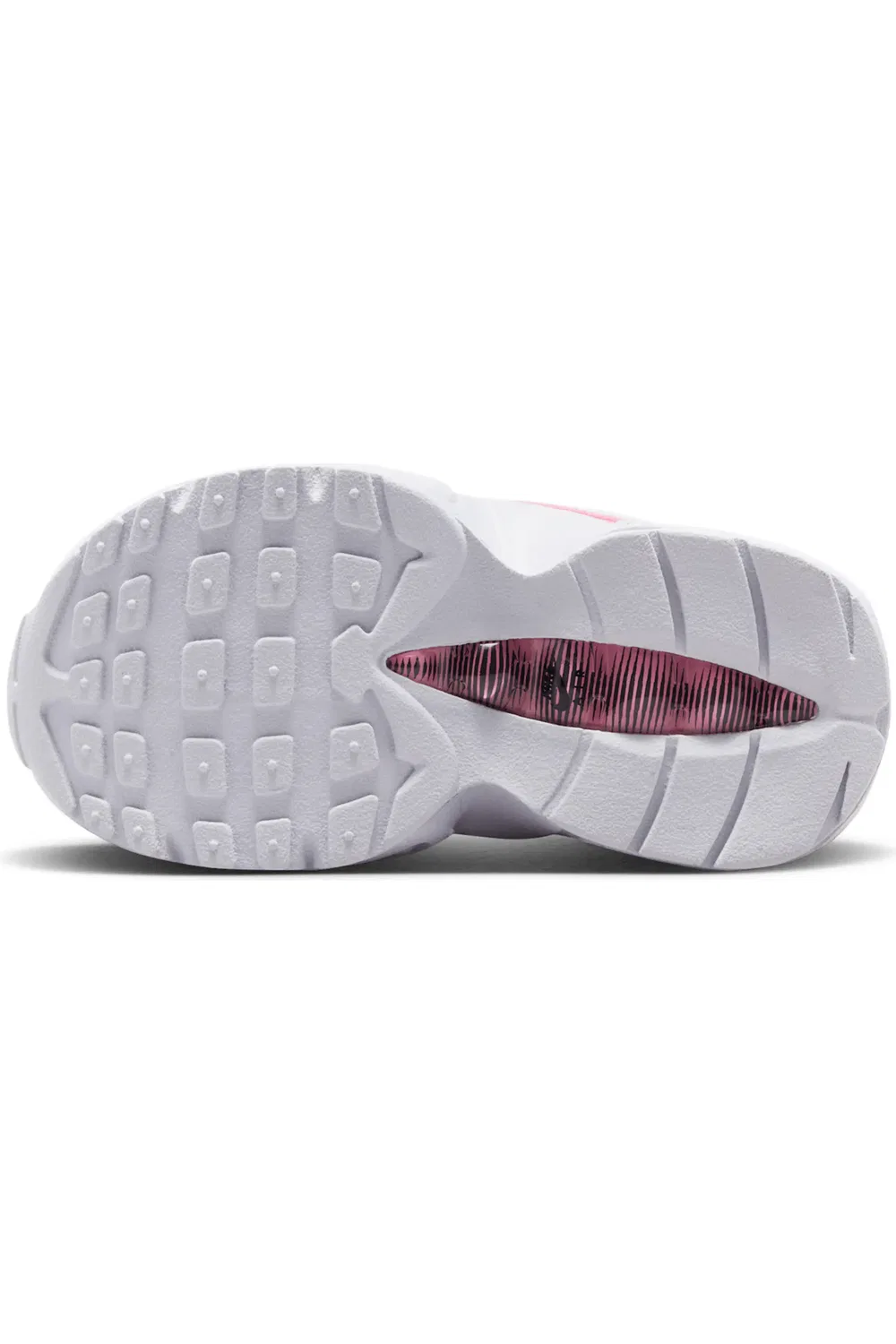 Кроссовки детские с видимой подушкой Max Air Air Max 95 Nike, Grey/Peony/Ghost/White — фото 4