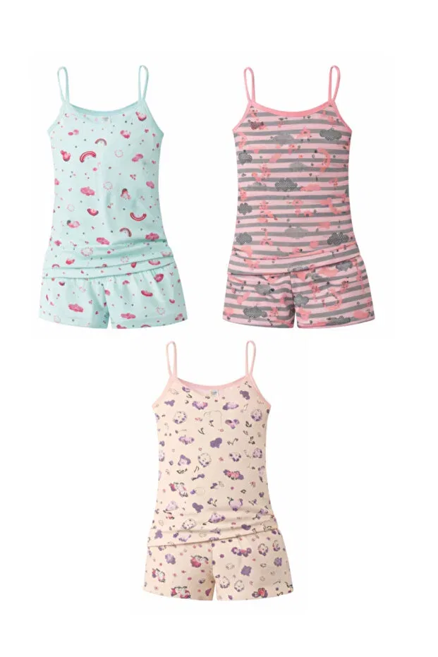 Детский комплект нижнего белья для девочек хлопковый Süsen Lingerie, Patterned Trio