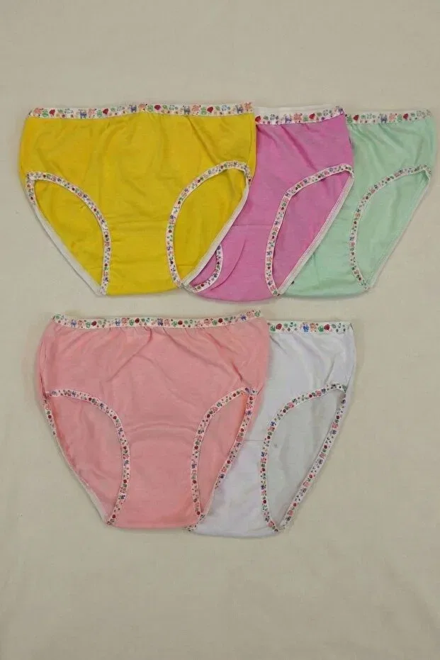 Детские трусы для девочек хлопковые 5 шт. 5-Pack cotton baby girl briefs Tutku, Multicolor — фото 3