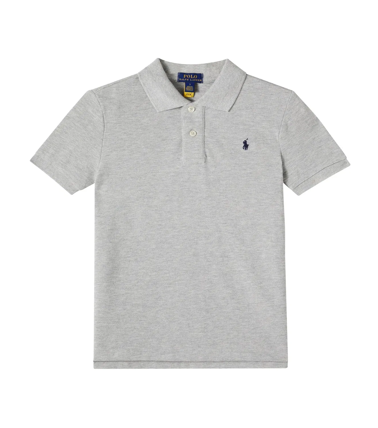 Рубашка-поло с воротником-поло Polo Ralph Lauren Kids, серый
