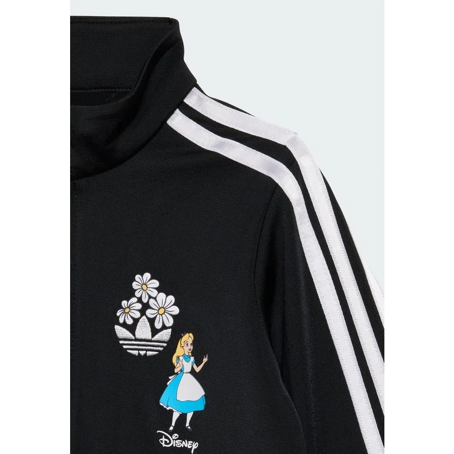 Спортивный костюм из трикотажа с принтом Disney Firebird adidas, Черно-белый — фото 4
