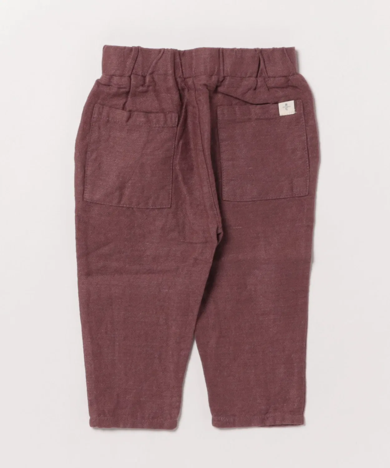 Детские брюки классического кроя на резинке с задними карманами Otis Pant Rylee + Cru, Plum — фото 2