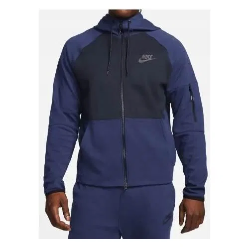 Мужской свитшот с капюшоном Nike Tech Fleece, Цвет Navyblau
