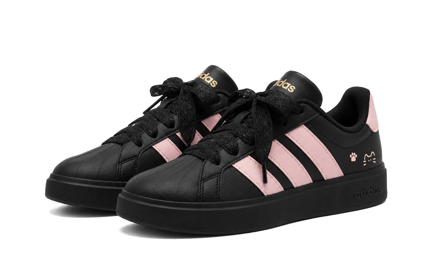 Детские кроссовки для скейтбординга с принтом Street Talk Adidas, Black — фото 4