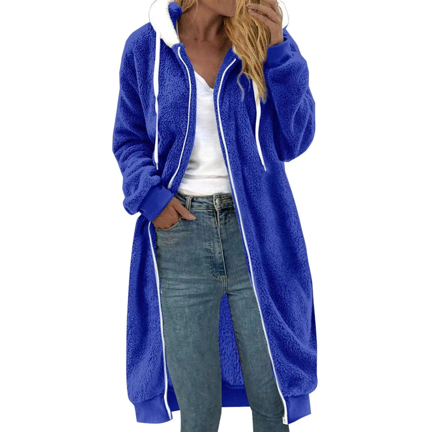 Женский кардиган с длинным рукавом Swing Coat, Blu