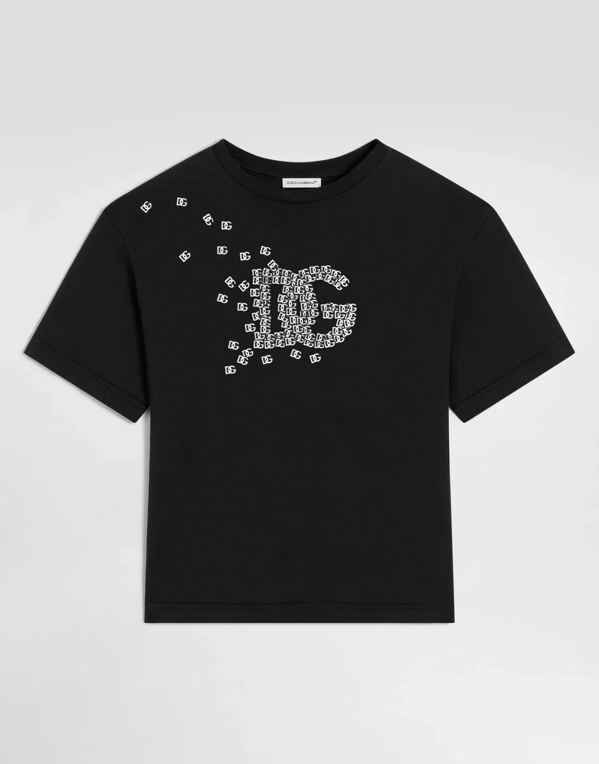 Джерси-футболка с логотипом Dolce&Gabbana, черный