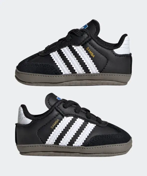 Кроссовки Samba Crib, Adidas Kids, черный — фото 4