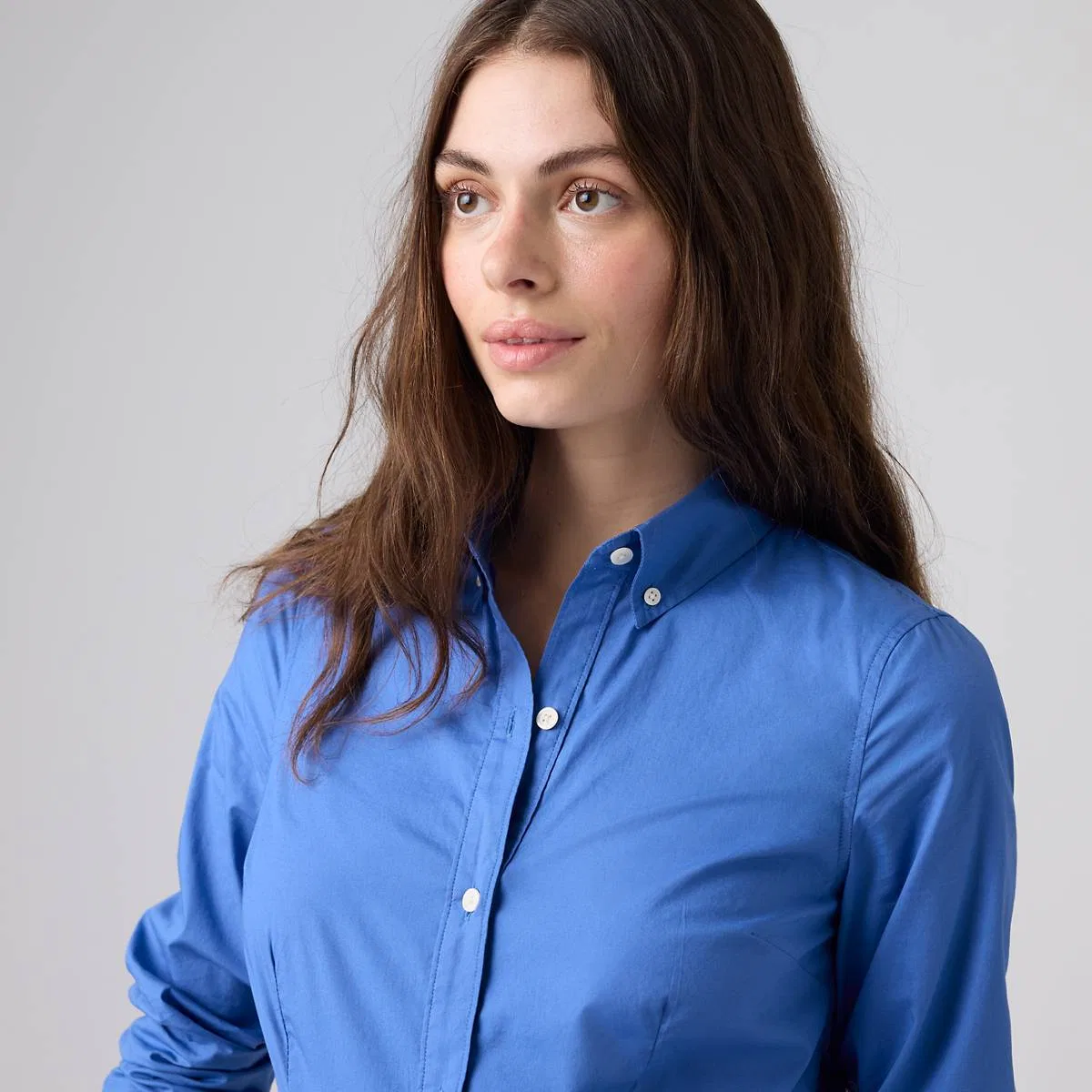 Узкая рубашка из поплина на пуговицах Levi's, Delft - Blue — фото 2