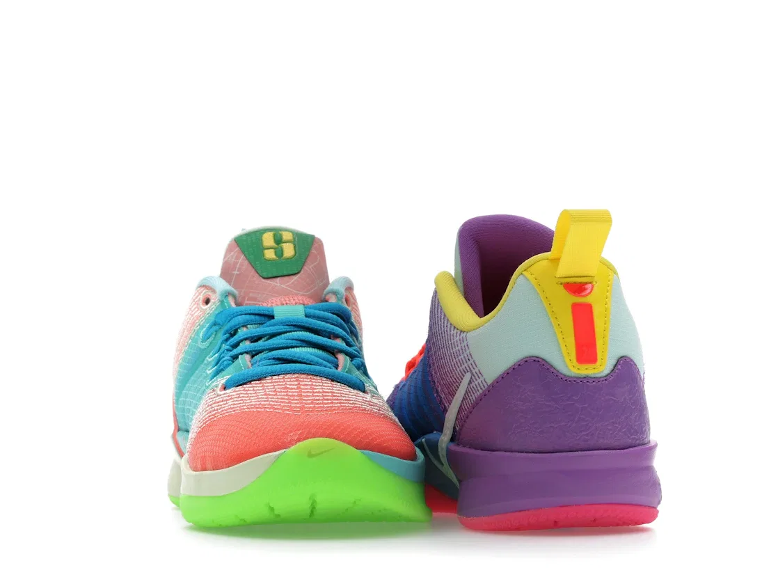 Детские кроссовки баскетбольные Nike Sabrina 3, Igloo/Hot Lava/Blue Crystal/Light Atomic Pink/Dynamic Turquoise/Hyper Pink — фото 4