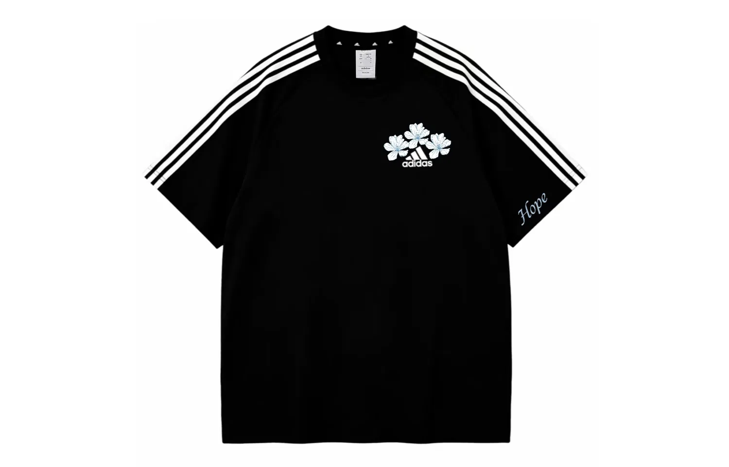 Мужская футболка с принтом Hope Adidas, черный