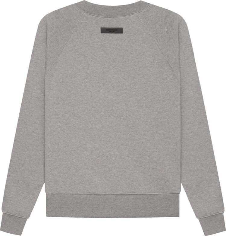 Толстовка Fear of God Essentials Essentials Crewneck 'Dark Oatmeal', серый — фото 3