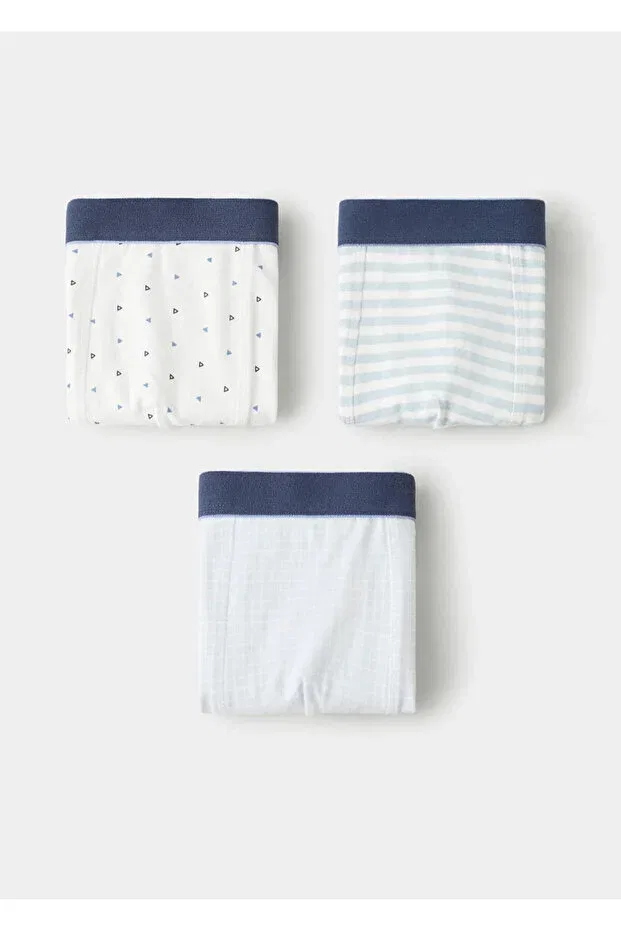 Детский комплект трусов для мальчиков хлопковый Mango Kids, Sky Blue
