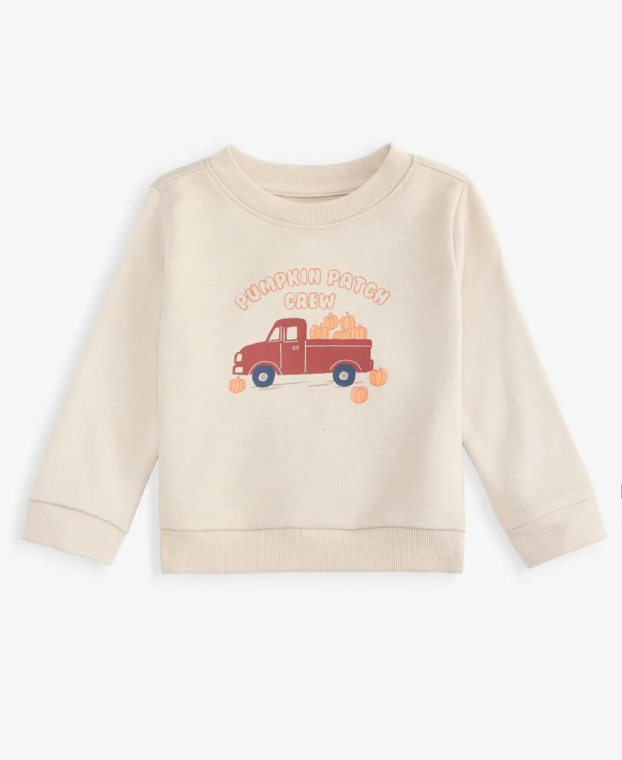 Флисовый свитшот с хлопковым принтом Pumpkin Patch Crew First Impressions, Cachi