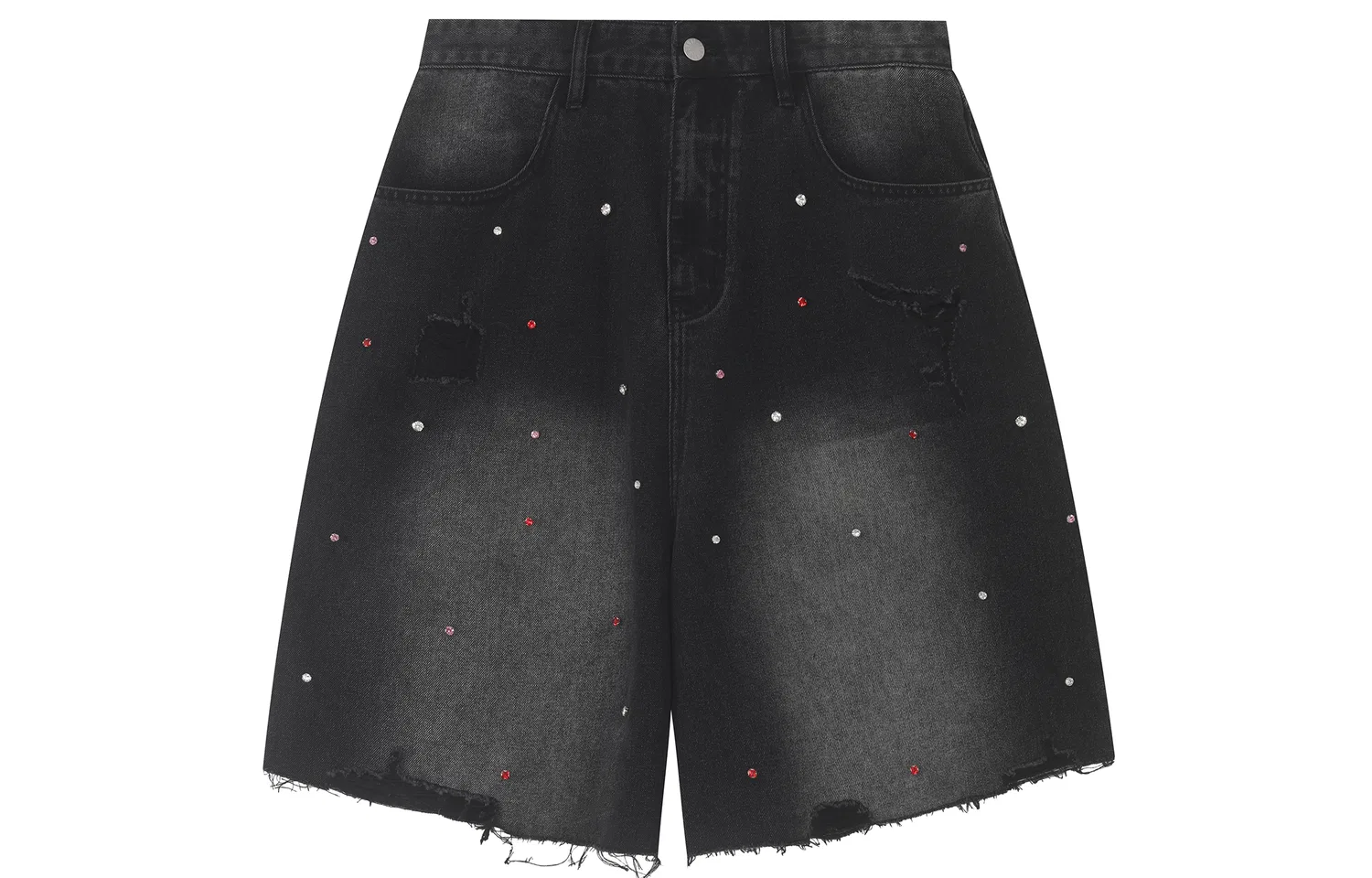 Детские джинсовые шорты Unisex Moderate F426, Black