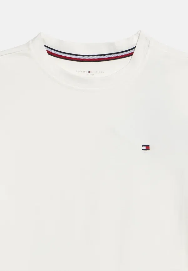 Комплект пижамы с принтом Signature essential shorts pyjama set Tommy Hilfiger, ecru, экрю — фото 4