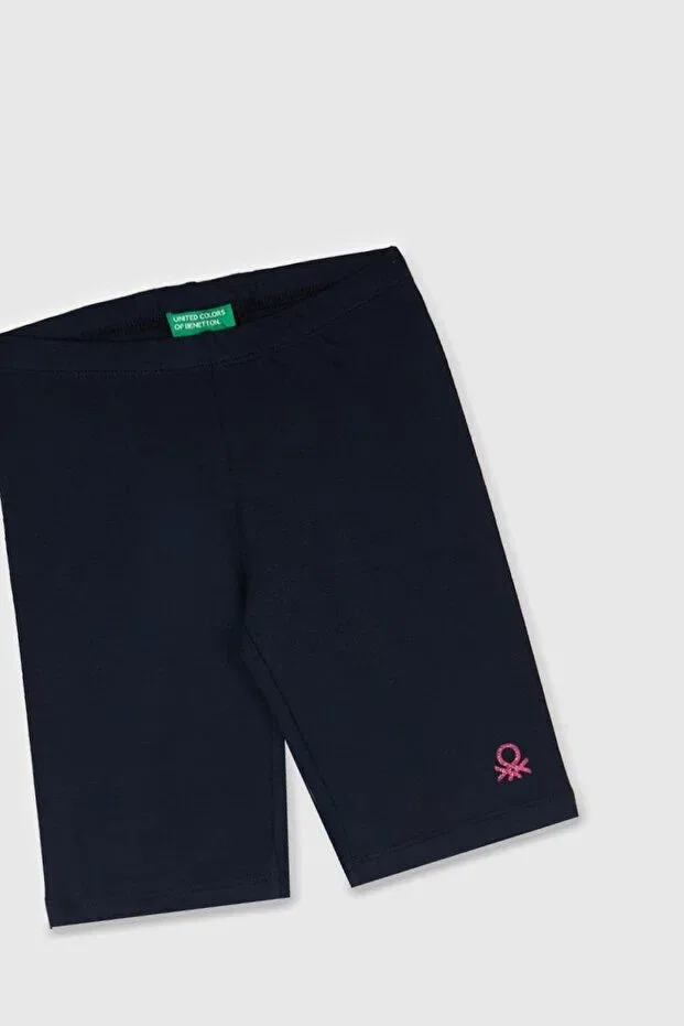Детские леггинсы для девочек с длинным рукавом Benetton, Black — фото 2