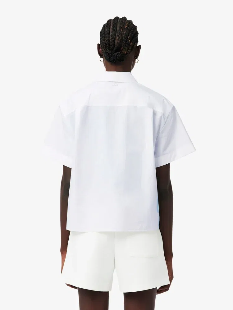 Рубашка LACOSTE с принтом крокодила, White — фото 3