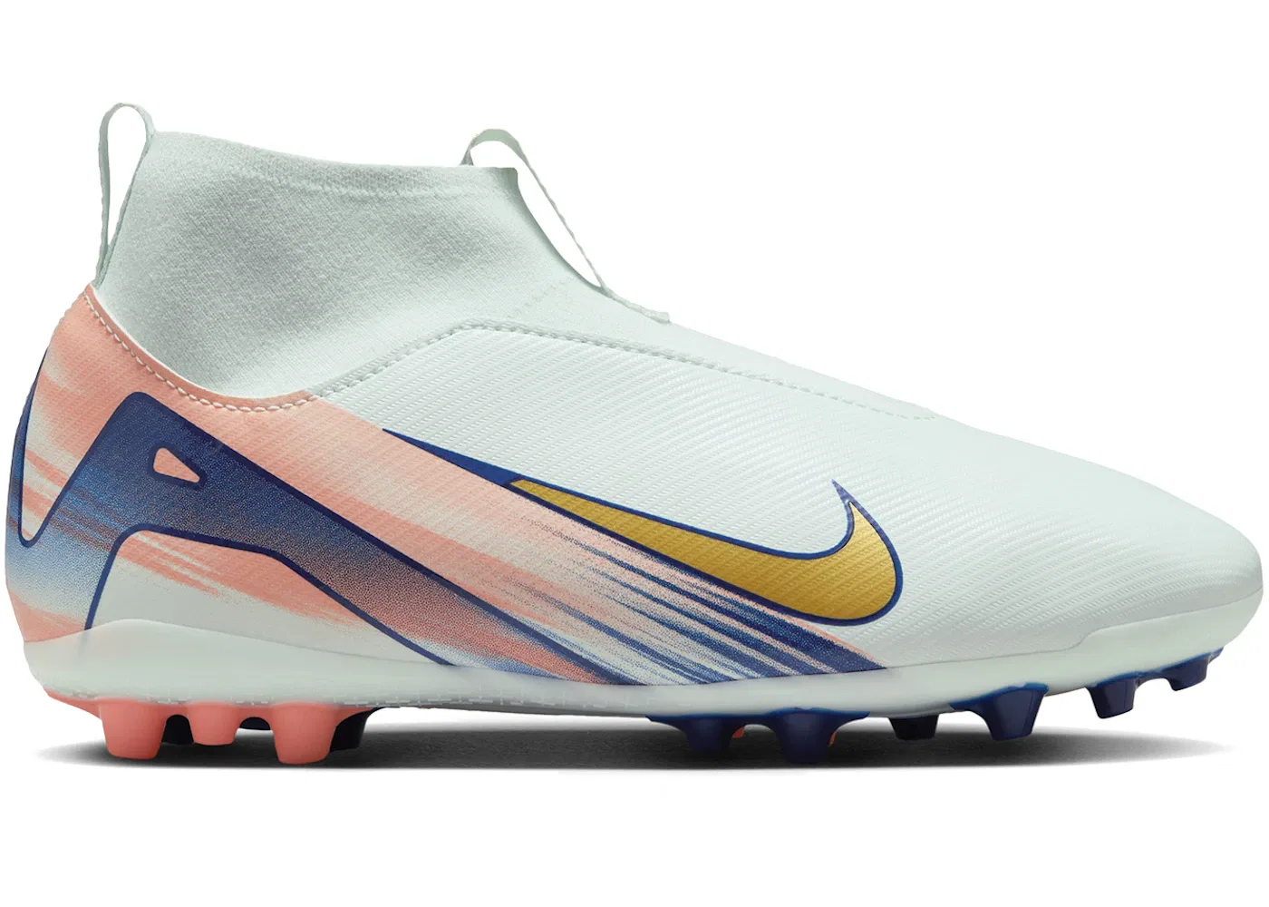 Детские бутсы Nike Zoom Mercurial Superfly 10 Academy AG Dream Speed Pack, Barely Green/Crimson Pulse/Metallic Gold Coin