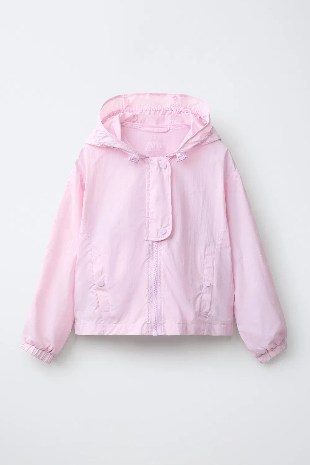 Водоотталкивающий дождевик с капюшоном ZARA, Pink