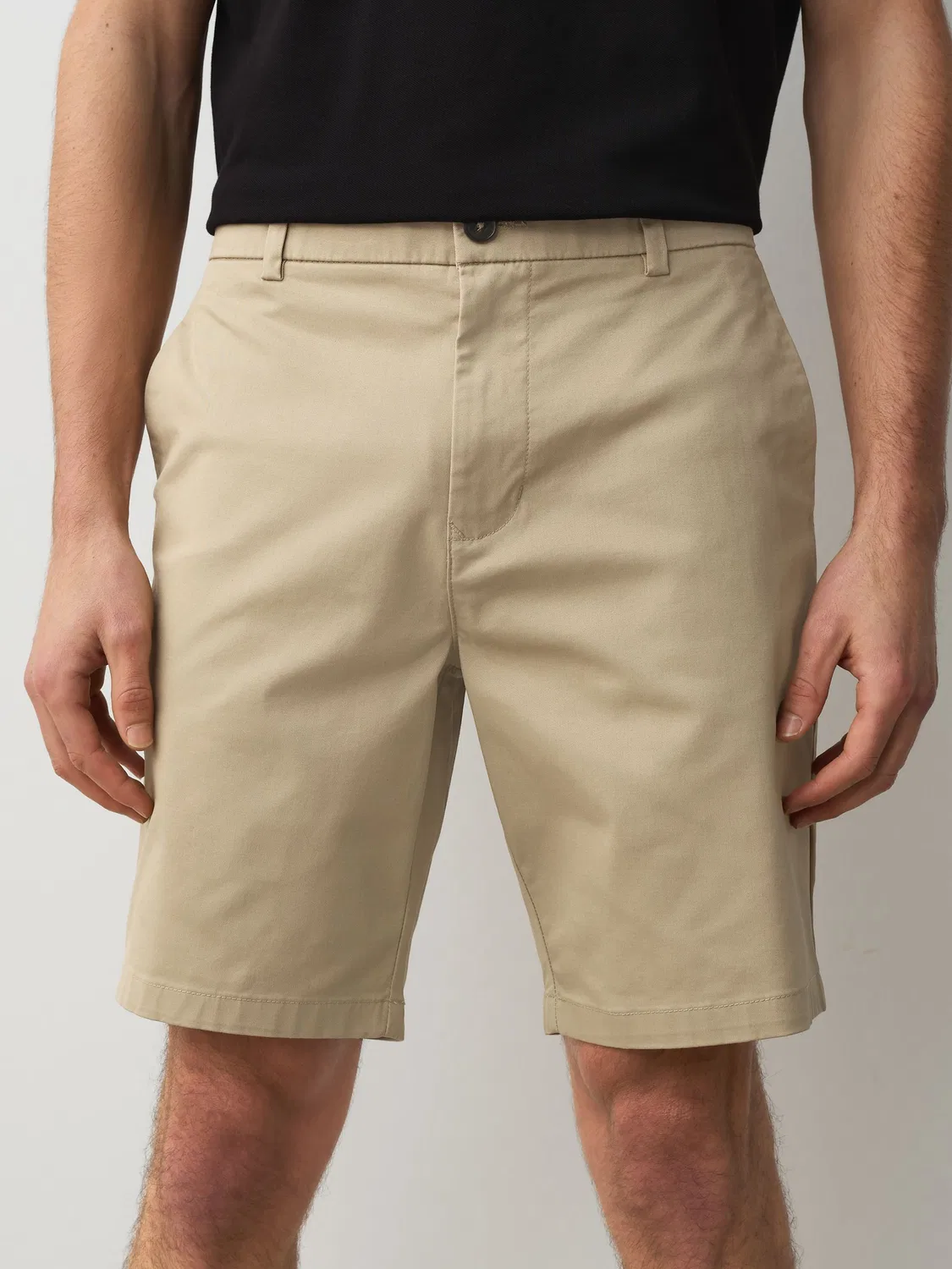 Шорты чинос, Slim Fit, Stone Next, серый