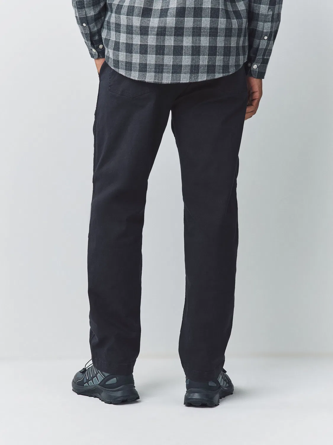 Брюки прямого кроя Authentic Cotton Rich Stretch Next, темно-синие — фото 3