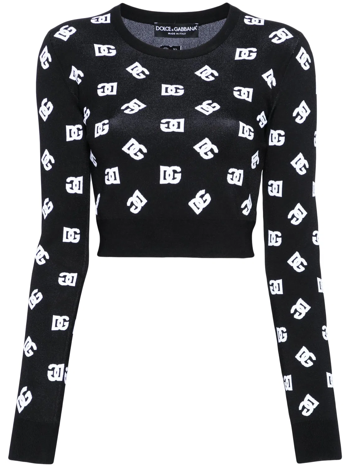 Dolce & Gabbana Джемпер DNA жаккардовый черный