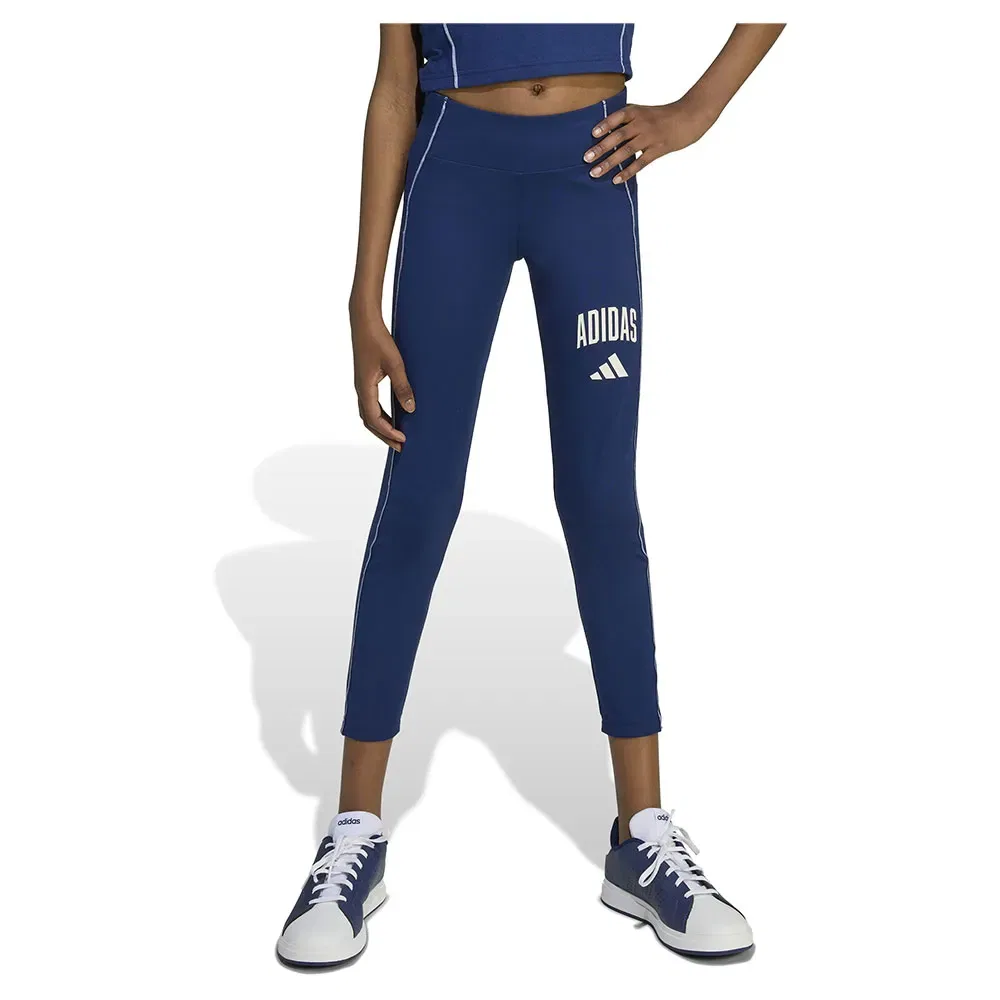 Леггинсы Adidas Train Essentials Collegiate Print, синий